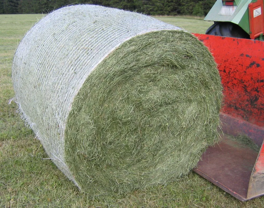 White 100 Virgin Hdpe Silage Hay Bale Net Wrap For Mini Round Baler
