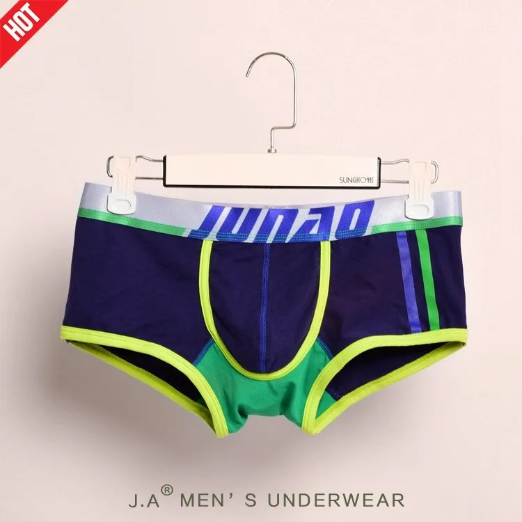 New Men's Underwear Fashion Sexy Men Boxer Gay Cotton Brand Men's