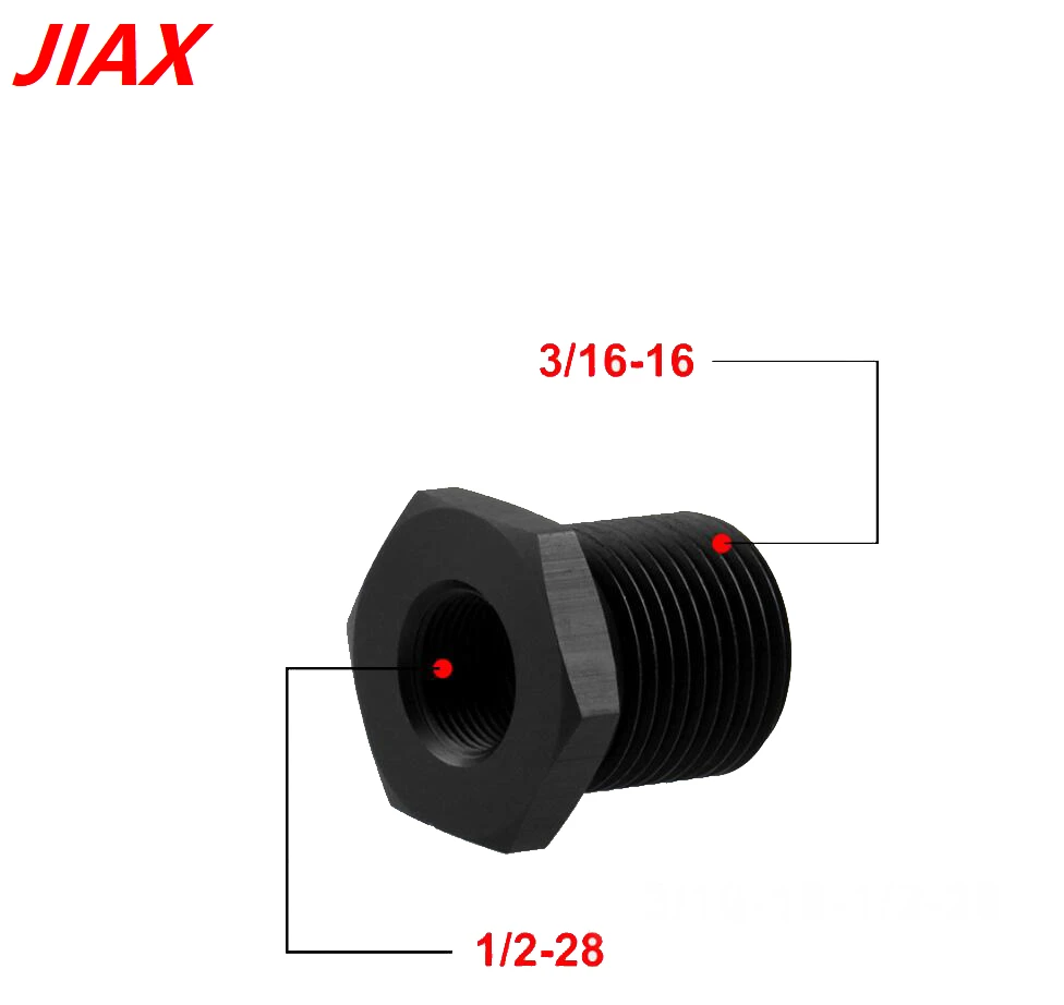 1/228 To 3/416 Aluminum Automotive Oil Filter Threaded Adapter By