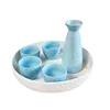 Quality Chinese Products Ceramics Sake Pot Set Wine Tumbler