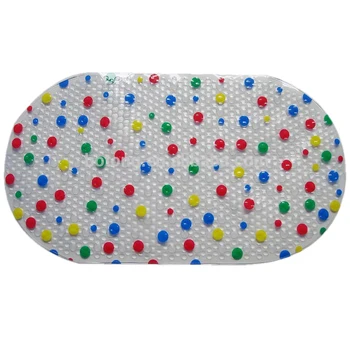 Pvc Printed Film Anti Slip Bubble Bath Mat Non Slip Dot Baby Kids