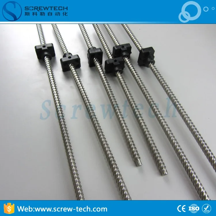 High Helix Lead 25mm Pitch 5mm Lead Screw Tr10x25 For Cutting Laser