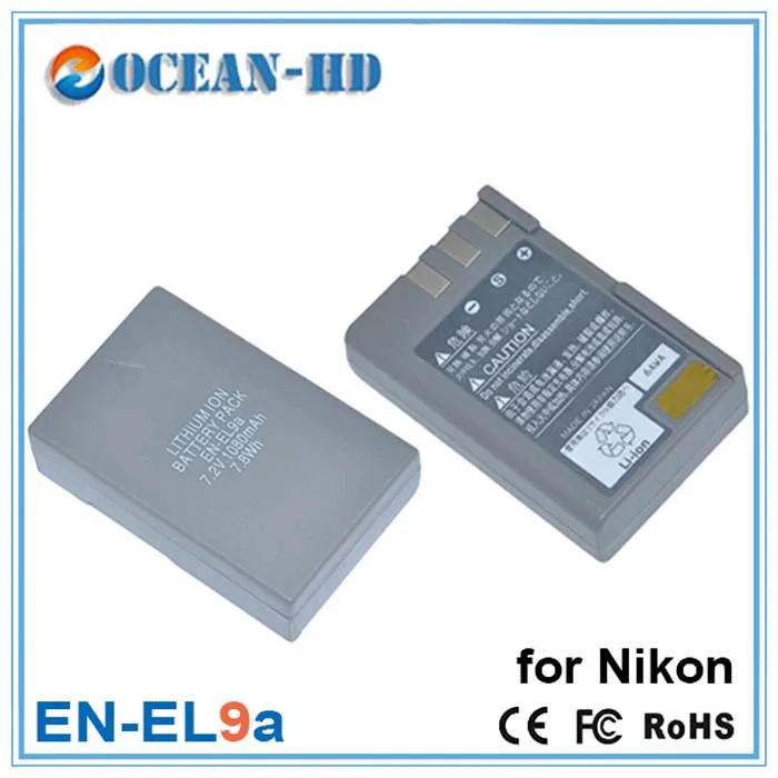 Standard Camera Battery 7.2v 1080mah Enel9a For Nikon D60 D40x D40