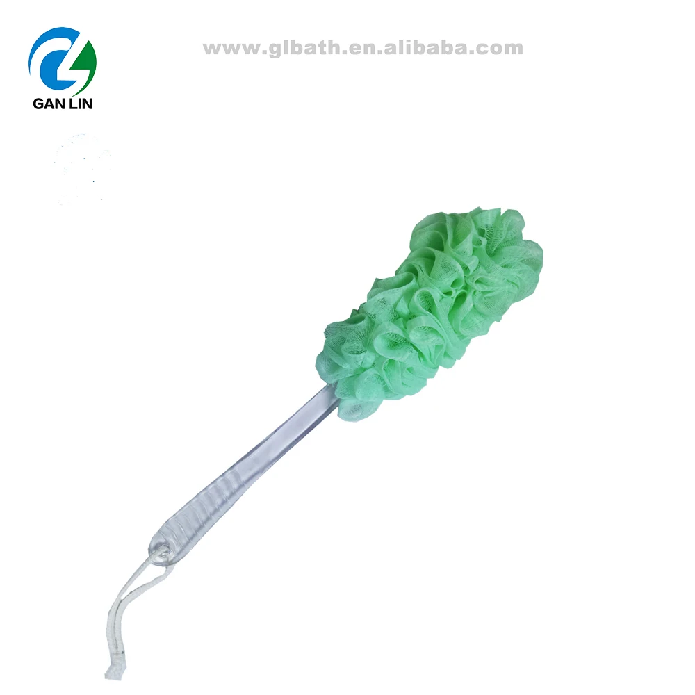 Household Arrivals Plastic Handle Shower Puff Mesh Sponge Loofah Buy