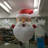Giant Christmas Decorative Inflatable Hanging Santa with LED Light