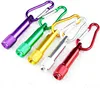 Mini LED Flashlight Torch Clip Keychain 1LED Camping Lamp Hiking Hook Key Chain Flash light