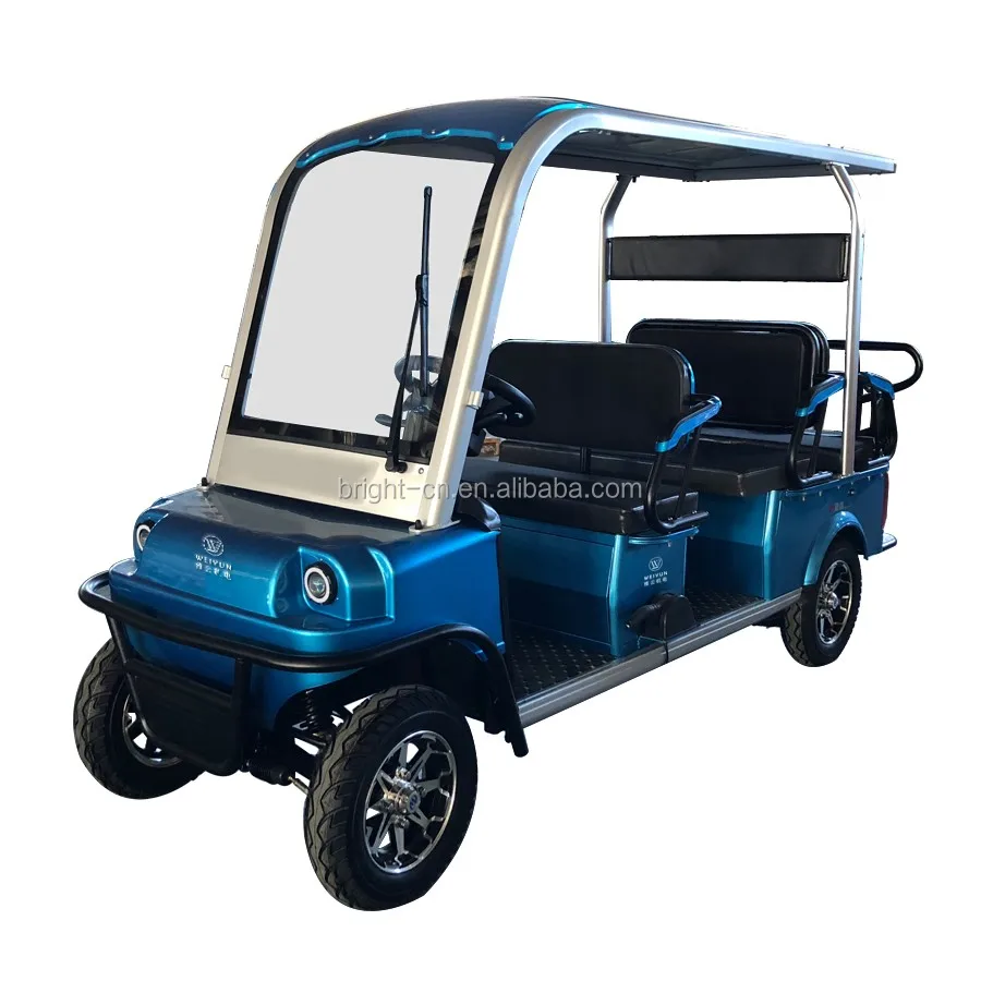 4 Wheel Cheap Electric Golf Cart Passenger Rickshaw Electric Tricycle