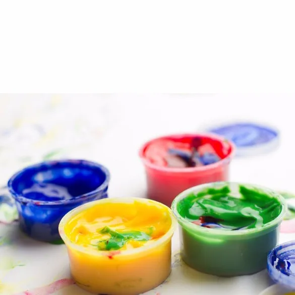 100ml Washable Tempera Paint Set For Kids With Neon Glitter Colors