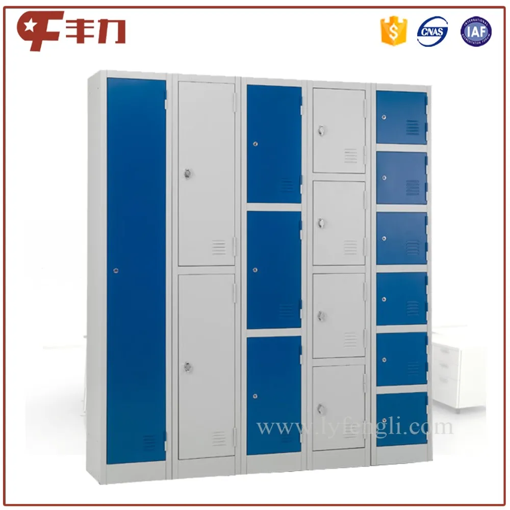 Knock Down Structure Flat Package Pink Metal Cabinet Locker 2 Door School Pink Lockers for sale