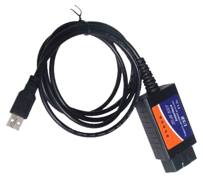 Usb Elm327 Obd2 Obd Usb Interface Cable Car Ecu Diagnostic Tool Scanner