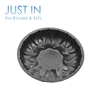 Flower Shape Round Cast Iron Non Stick Microwave Oven Cake Pan