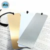 Factory sale cheap custom logo silver laser metal bookmark