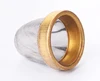 stainless steel strainer copper edged filter cap type bowl filter