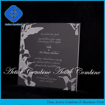 High Quality Customized Gifts Box Use Crystal Gl Acrylic High Quality Customized Gifts Box Use Crystal Gl Acrylic Plastic Wedding Invitations Cards