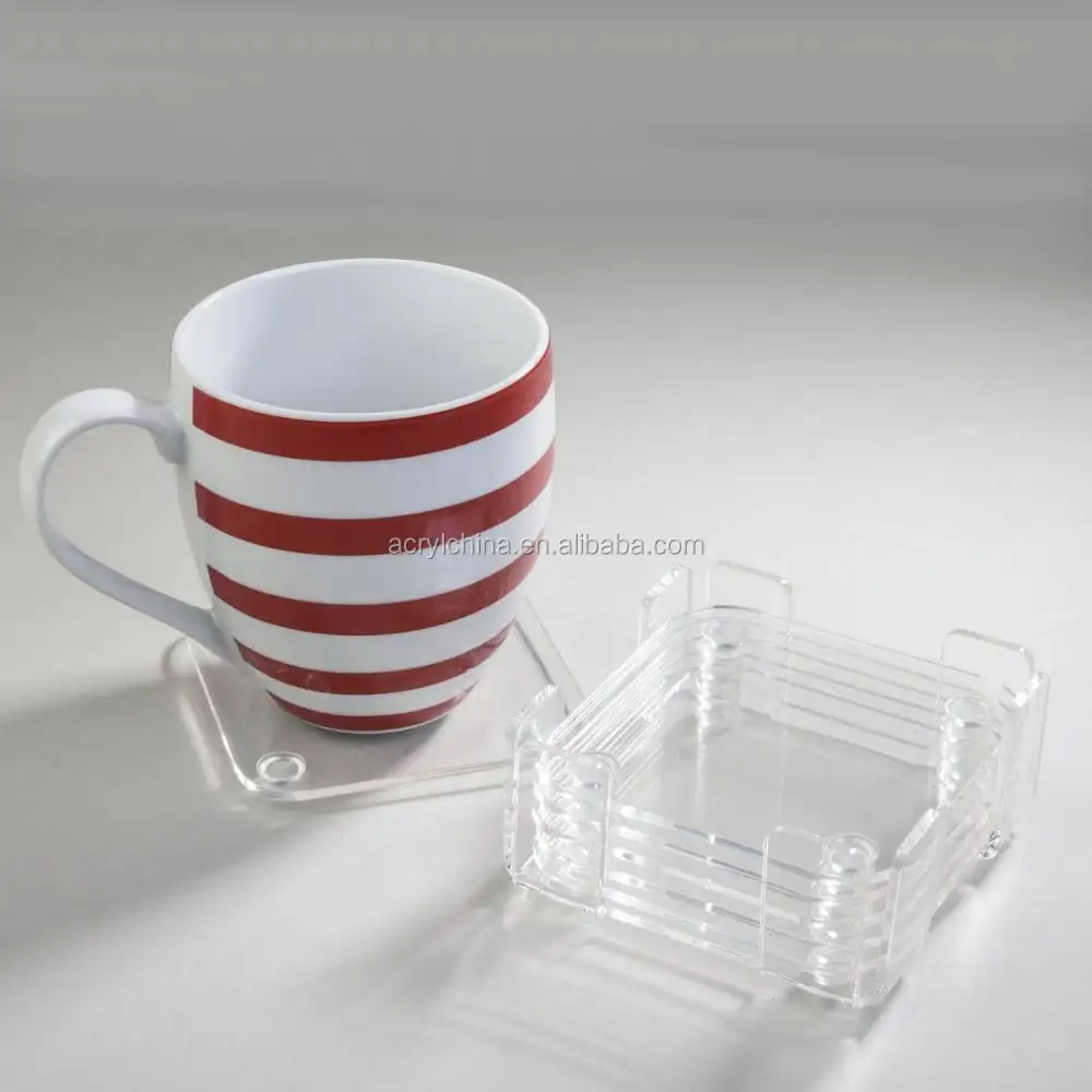 Square Blank Acrylic Coaster Holder Cup Mat Wholesale Buy Acrylic Coaster Holder,Acrylic