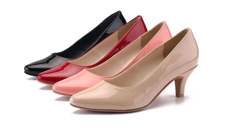 2019 Ladies High Quality Pu Kitten Heel Elegant Shoes - Buy Elegent ...