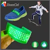 Single color R/G/B/Y/W/P programmable flexible rechargeable LED message board for children shoes