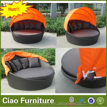 Gartenmöbel Korb Runde Solarium Strand Außensonnenbank - Buy Sonnenbank