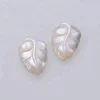 Wholesale MOP Carved Mother Of Pearl Shell Leaf Shaped Pendants Leaf Pendant For Necklace Jewelry Making