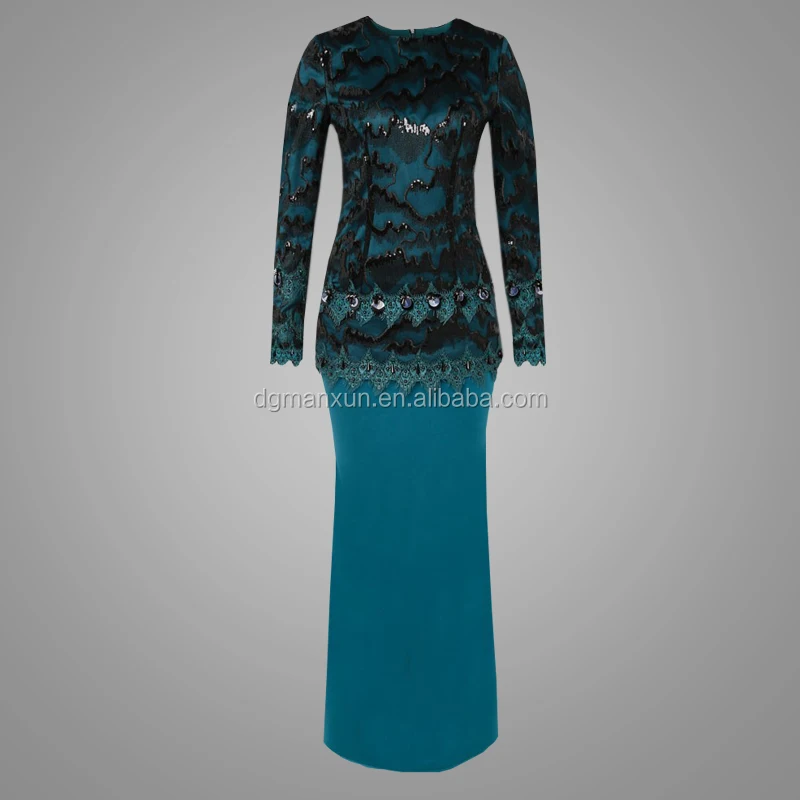2017 Latest Baju Kurung Designs Modern Elegant Lace Casual Clothing Abaya In Dubai Muslim Beautiful Malaysia Kebaya Abaya (6).jpg