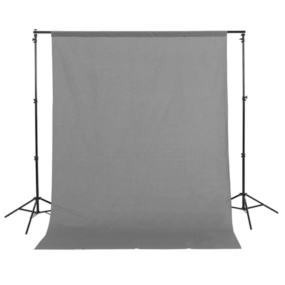 1.5mx3m 5ft x10ft Grey Gray 100% Cotton Muslin Photo Photography Backdrop Background