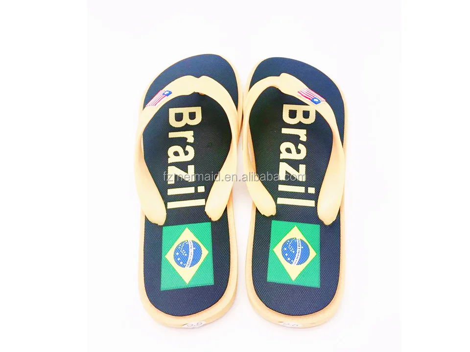 Fuzhou Shoes Factory New Fashion Brazil Nature Custom Flip Flops Strap Soles Cheap Wholesale Rubber Flip Flop