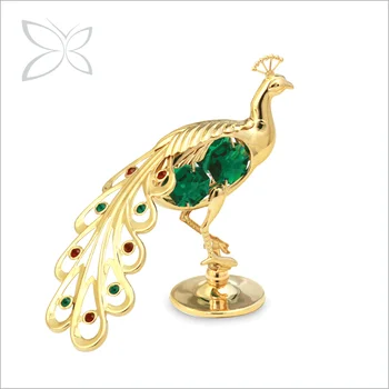 High Craftmanship Gold Plated Metal Peacock Wedding Favors Buy
