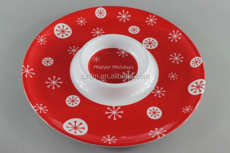 12" Melamine Snacks dinner plate ,Chips plate
