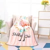 Cheap factory price digital printing flannel 100 polyester fleece blanket