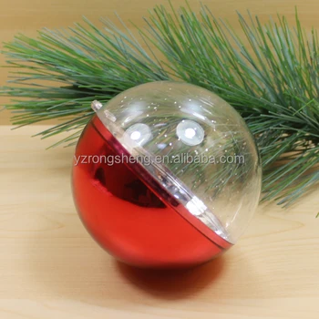 clear colored christmas balls