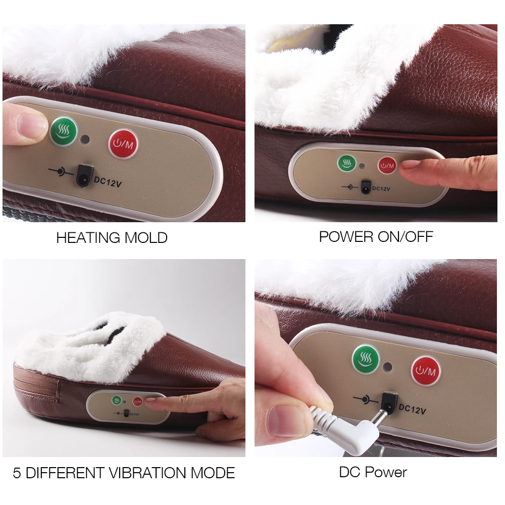 Warming Electric Therapy Heated Foot Warmer And Massager With 5