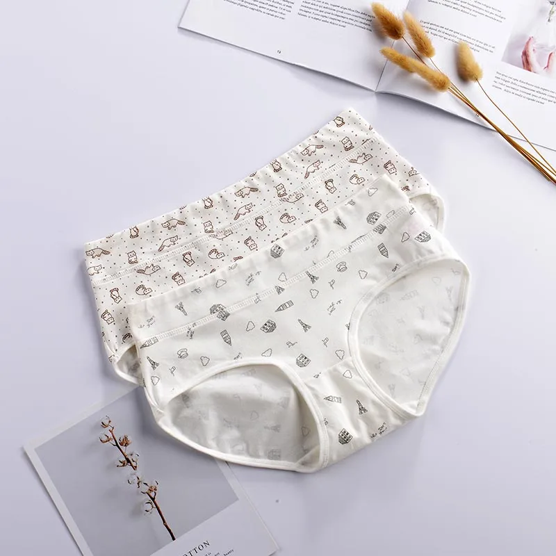 Women's Elderly Cotton Panties Underwear High Waist Brief Underpants Plus Size - Foto 8