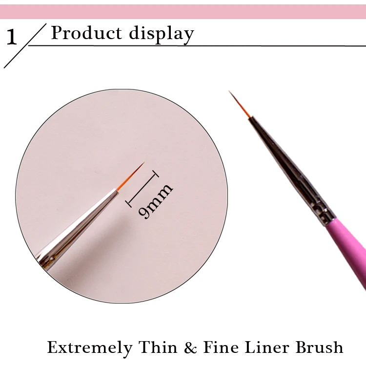 Nail art fine liner brush