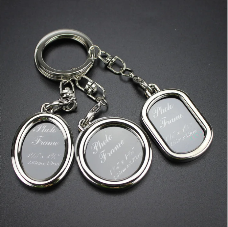 Reusable Alloy Custom Picture Photo Frame Keyring / Key Holder /keychain Buy Custom Photo