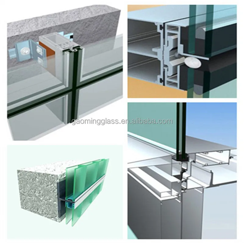 Glass Curtain Wall Installation Install Tempered Glass Exterior Wall