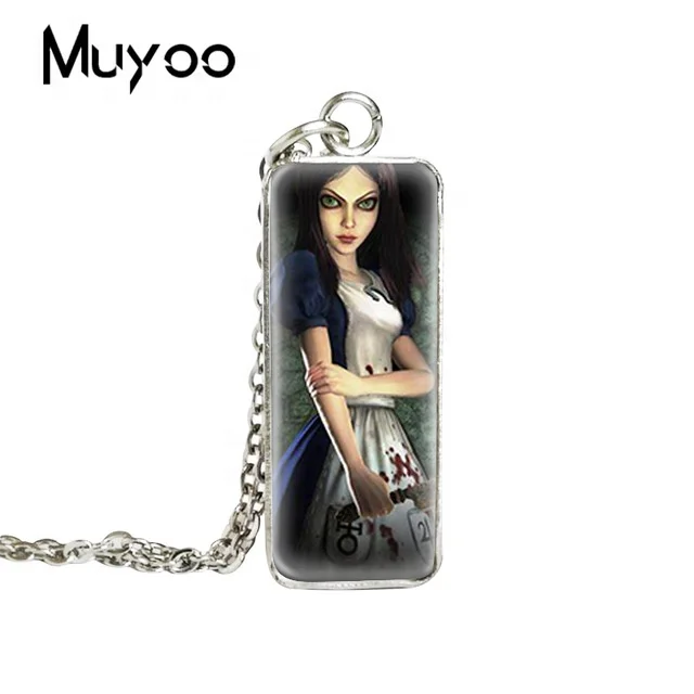 Games Alice Madness Returns Cosplay Props Horseshoe Necklace Jewelry Long  Chain Pendants - AliExpress