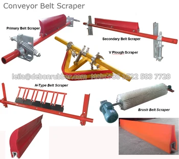 Hot Sale Polyurethane Blade Conveyor Primary And Secondary Belt Scraper ...