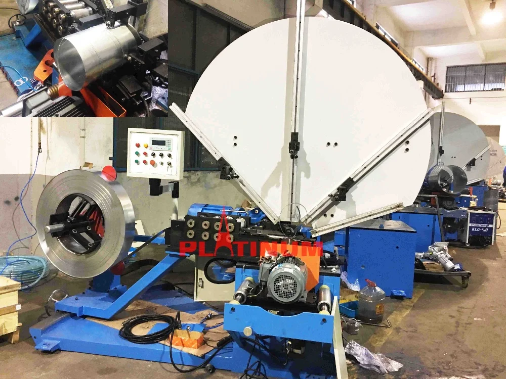 Air Exhaust Spiral Round Duct Forming Machine For Tube Making Buy