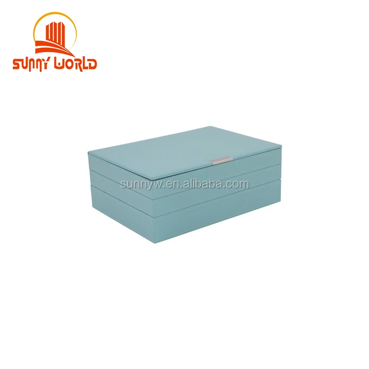 Medium Stackable Tray Set Jewelry Box With Lid
