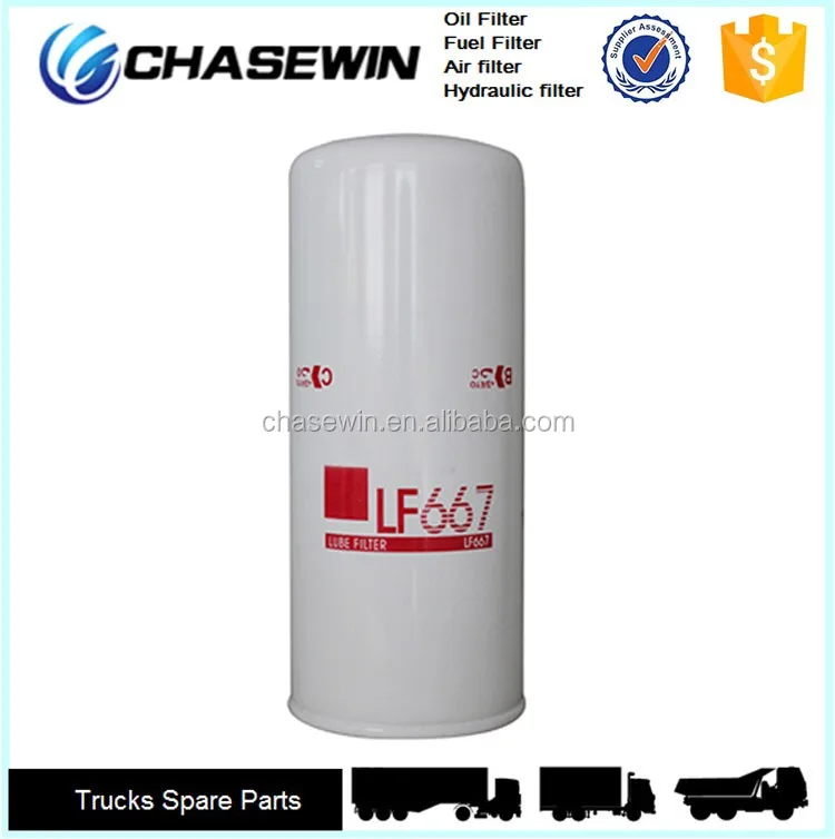 Truck Parts Full-flow Lube Spin-on Oil Filter Lf667 - Buy Filter Lf667 ...