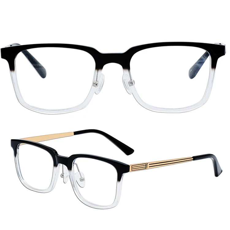 T17020 New Japanese Design Handmade Acetate Eyewear,Metal Frame Optical ...