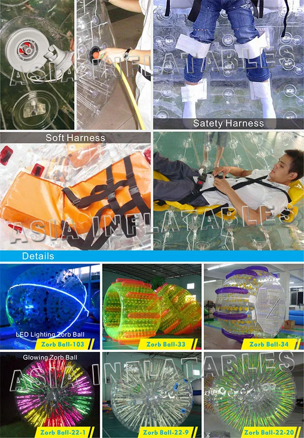 Big Air Inflatable Human Bubble Ball ,Inflatable Zorb Ball