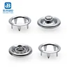 Promotion for 9.2mm Stainless Double Ring Prong Snap Buttons W 222#/SS Material from China Factory with Competitive Price