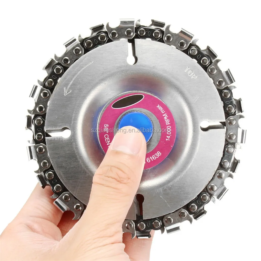 Grinder Chain Disc Wood Carving Disc For Angle Grinder 5/8 Inch Center