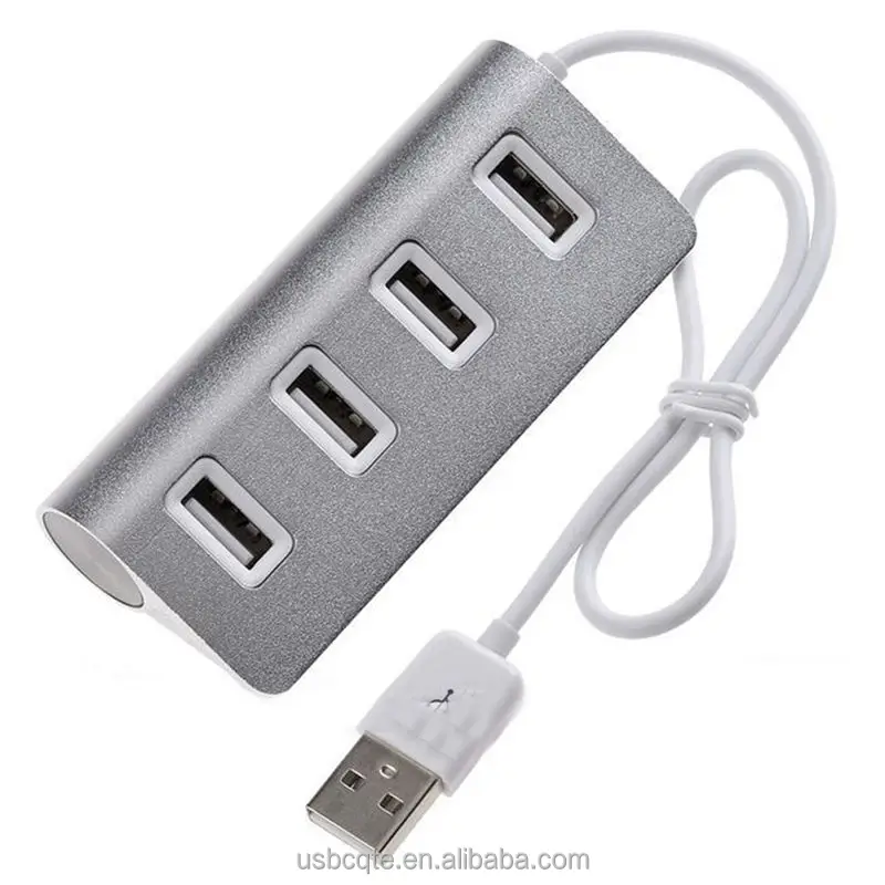 High Quality Aluminium Alloy USB 2.0 4 Port Hubs Length Of Cable 30cm 2.0 4Ports USB Hubs With LED Lights - ANKUX Tech Co., Ltd