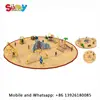 Children play spaces outdoor clamb metal frame rope