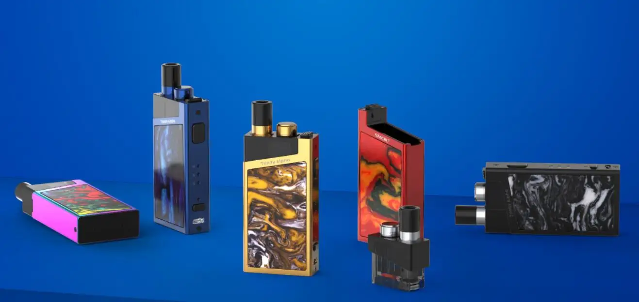 原装smok trinity alpha kit vape mods smok 2.8毫升 1000mah 带电池