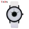 3ATM TADA brand creative watches women men quartz watch 2017 unique dial design lovers watch leather wristwatch