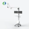 Hospital trolley with mountings dual vesa medical trolley operation cart equipment cart mobile laptop workstation