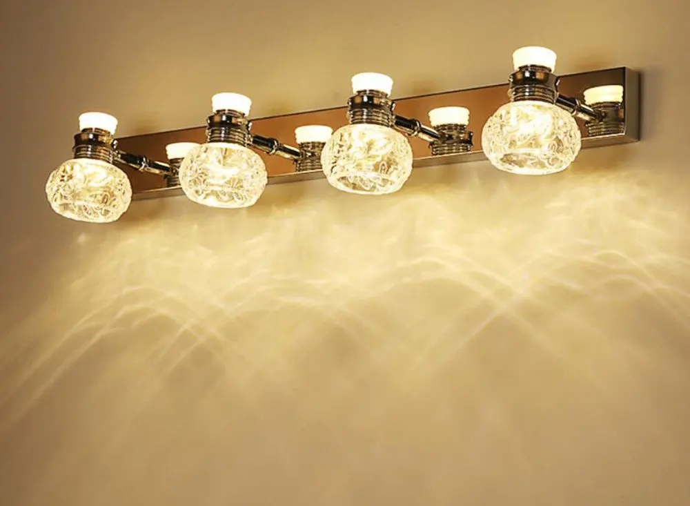 Simple Modern Mirror Lights Waterproof Toilet Washing Table Bathroom LED Lights,b,warm light